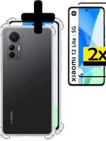 LUQ LUQ Xiaomi 12 Lite Hoesje Shockproof Met 2x Screenprotector