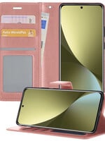LUQ LUQ Xiaomi 12 Hoesje Bookcase - Rose Goud
