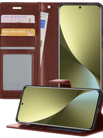 LUQ LUQ Xiaomi 12X Hoesje Bookcase - Bruin