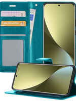 LUQ LUQ Xiaomi 12X Hoesje Bookcase - Turquoise