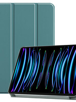 LUQ LUQ iPad Pro 11 inch (2021) Hoesje Bookcase - Donkergroen