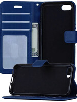 LUQ LUQ iPhone 7 Hoesje Bookcase - Donkerblauw