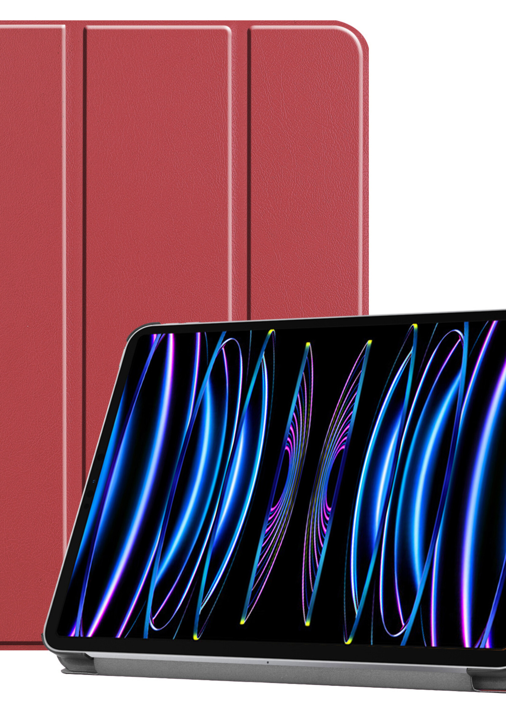 LUQ LUQ iPad Pro 11 inch (2022) Hoesje - Donkerrood