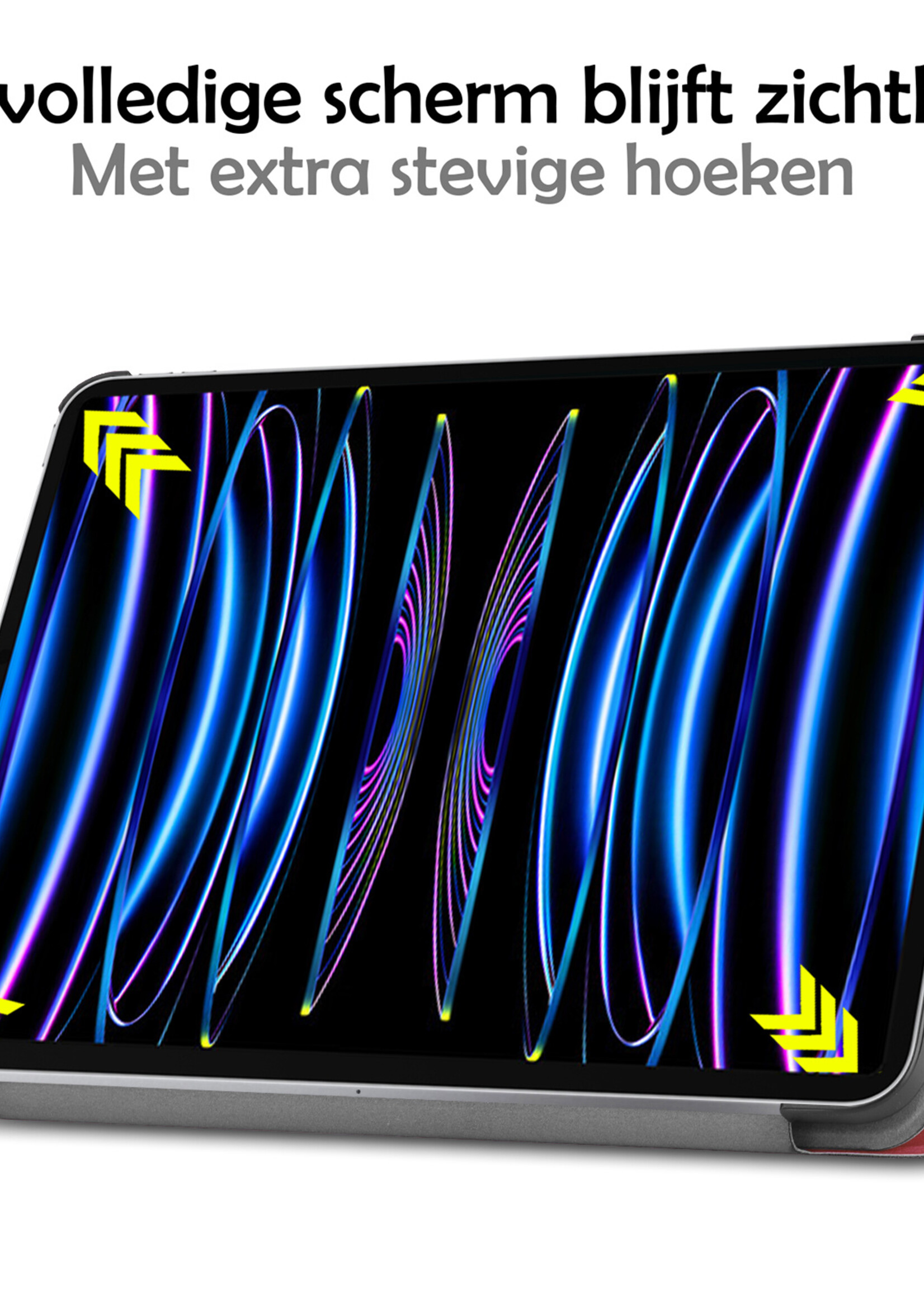 LUQ LUQ iPad Pro 11 inch (2022) Hoesje - Donkerrood
