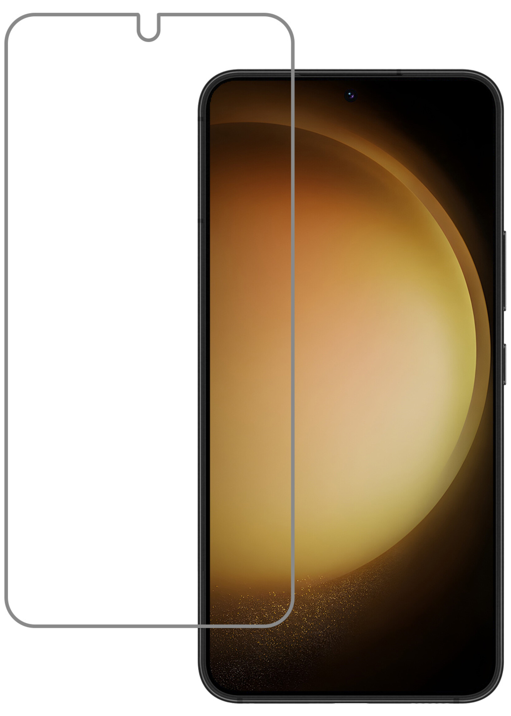 LUQ Screenprotector Geschikt voor Samsung S23 Screenprotector Beschermglas Gehard Glas - Screenprotector Geschikt voor Samsung Galaxy S23 Screenprotector Glas
