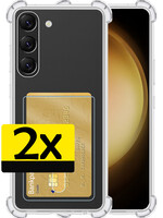 LUQ LUQ Samsung Galaxy S23 Plus Hoesje Pashouder - 2 PACK