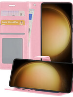 LUQ LUQ Samsung Galaxy S23 Hoesje Bookcase - Lichtroze