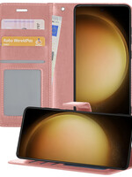 LUQ LUQ Samsung Galaxy S23 Hoesje Bookcase - Rose Goud