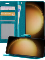 LUQ LUQ Samsung Galaxy S23 Hoesje Bookcase - Turquoise