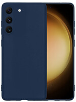 LUQ LUQ Samsung Galaxy S23 Hoesje Siliconen - Donkerblauw