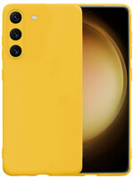 LUQ LUQ Samsung Galaxy S23 Hoesje Siliconen - Geel