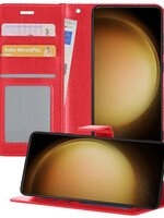 LUQ LUQ Samsung Galaxy S23 Plus Hoesje Bookcase - Rood