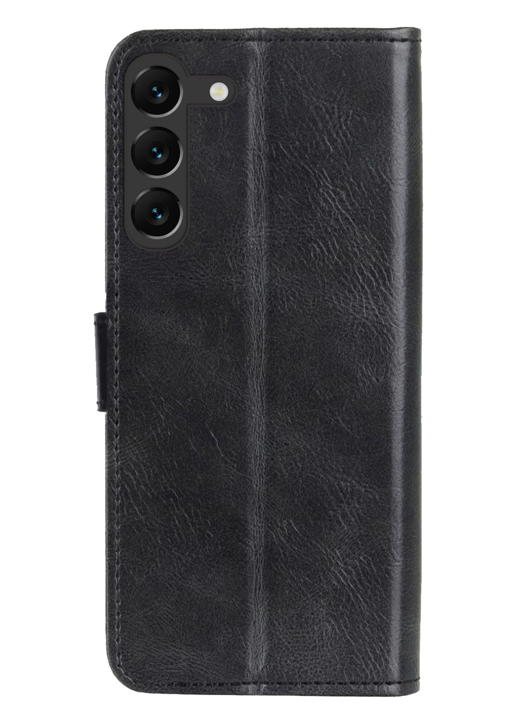 LUQ Hoesje Geschikt voor Samsung S23 Plus Hoesje Book Case Hoes Wallet Cover - Hoes Geschikt voor Samsung Galaxy S23 Plus Hoesje Bookcase Hoes - Zwart