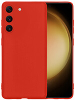 LUQ LUQ Samsung Galaxy S23 Plus Hoesje Siliconen - Rood