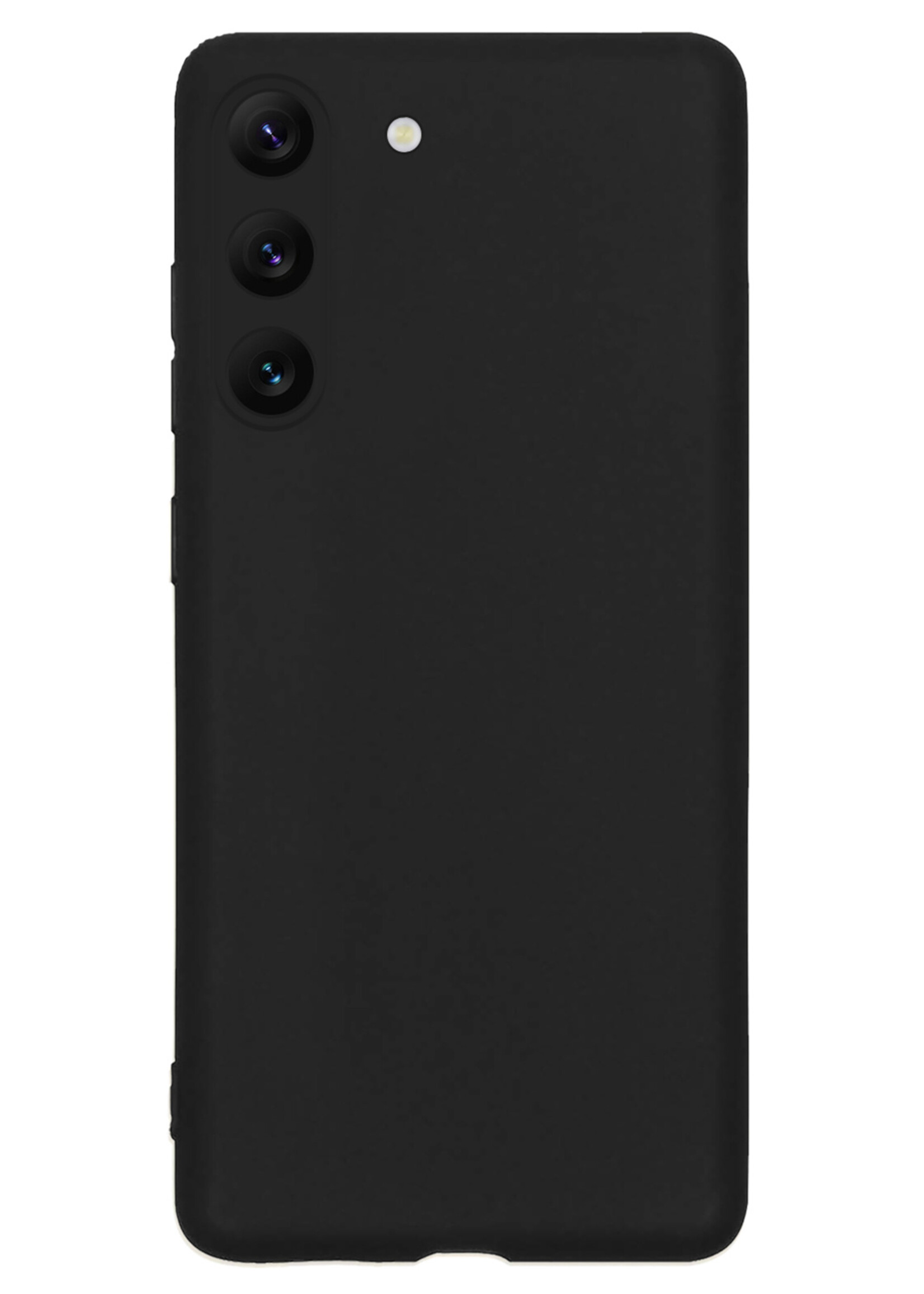 LUQ Hoesje Geschikt voor Samsung S23 Plus Hoesje Siliconen Case - Hoes Geschikt voor Samsung Galaxy S23 Plus Hoes Siliconen - Zwart