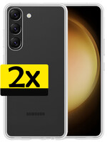 LUQ LUQ Samsung Galaxy S23 Plus Hoesje Siliconen - Transparant - 2 PACK
