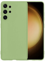 LUQ LUQ Samsung Galaxy S23 Ultra Hoesje Siliconen - Groen