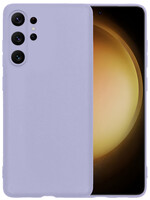 LUQ LUQ Samsung Galaxy S23 Ultra Hoesje Siliconen - Lila