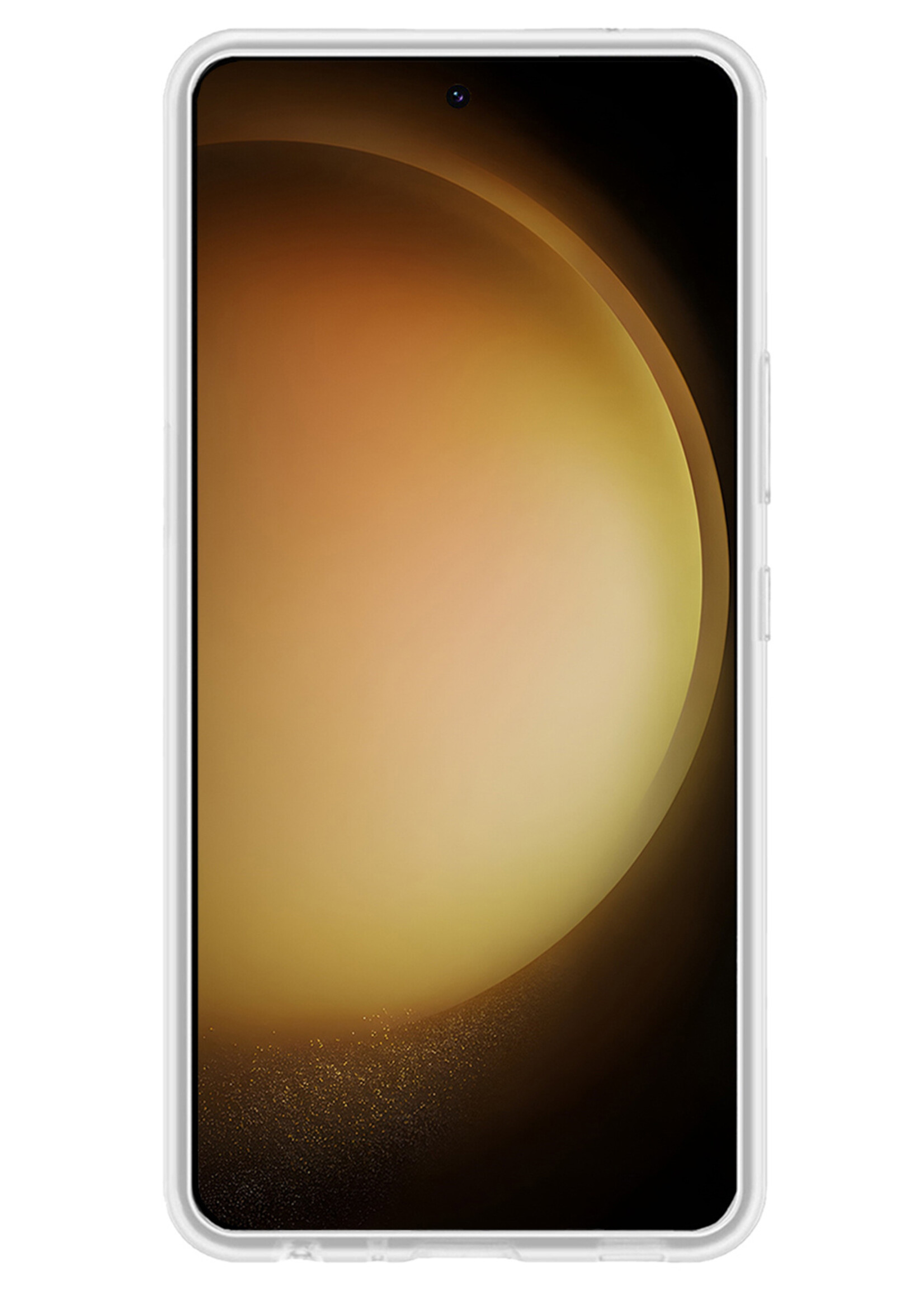 LUQ Hoesje Geschikt voor Samsung S23 Ultra Hoesje Siliconen Case - Hoes Geschikt voor Samsung Galaxy S23 Ultra Hoes Siliconen - Transparant