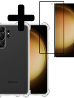 LUQ LUQ Samsung Galaxy S23 Ultra Hoesje Shockproof Met Screenprotector