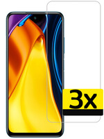 LUQ LUQ Xiaomi Poco M3 Pro 5G Screenprotector Glas - 3 PACK