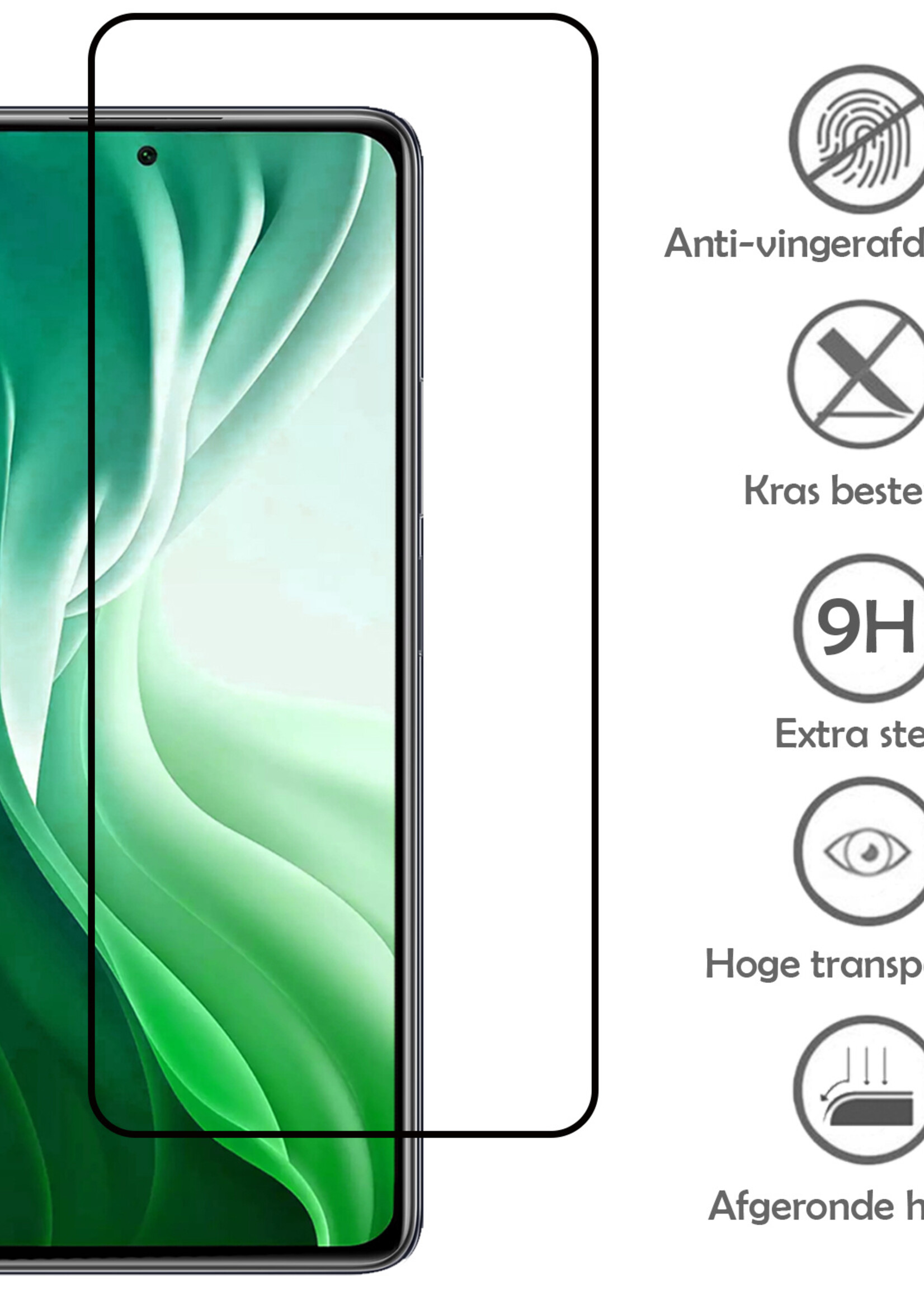 LUQ Screenprotector Geschikt voor Xiaomi 11T Screenprotector Beschermglas Gehard Glas - Screenprotector Geschikt voor Xiaomi 11T Screenprotector Glas