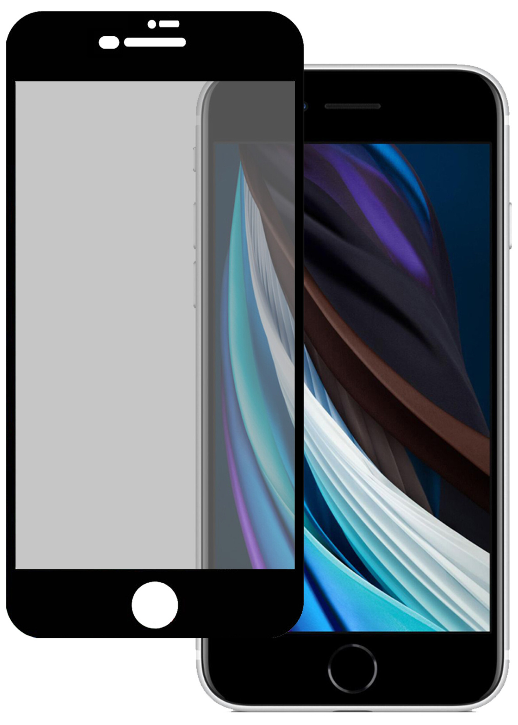 LUQ Screenprotector Geschikt voor iPhone 8 Privacy Screenprotector Bescherm Glas - Privacy Screenprotector Geschikt voor iPhone 8 Screenprotector Glas