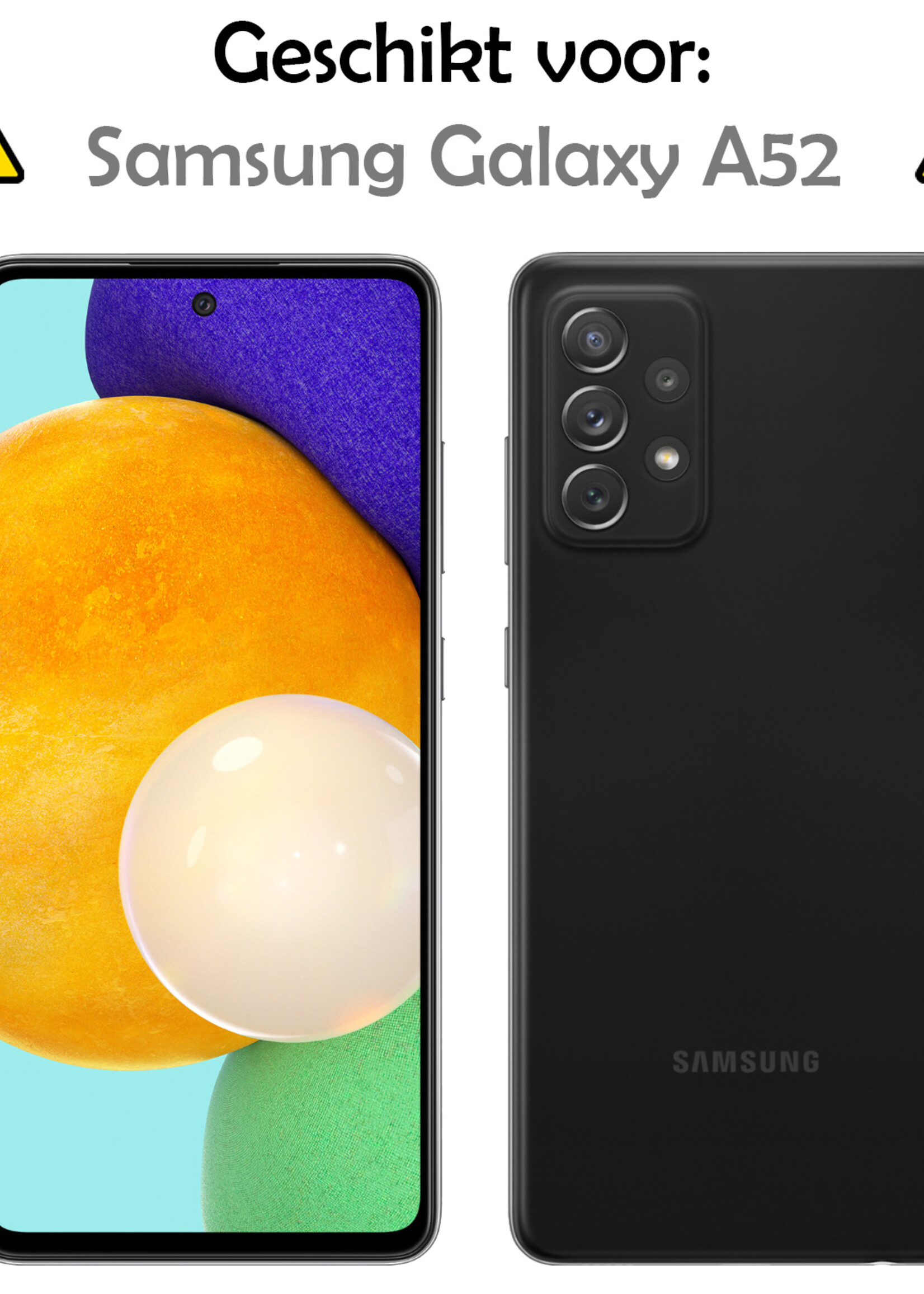LUQ Screenprotector Geschikt voor Samsung A52 Privacy Screenprotector Bescherm Glas - Privacy Screenprotector Geschikt voor Samsung Galaxy A52 Screenprotector Glas