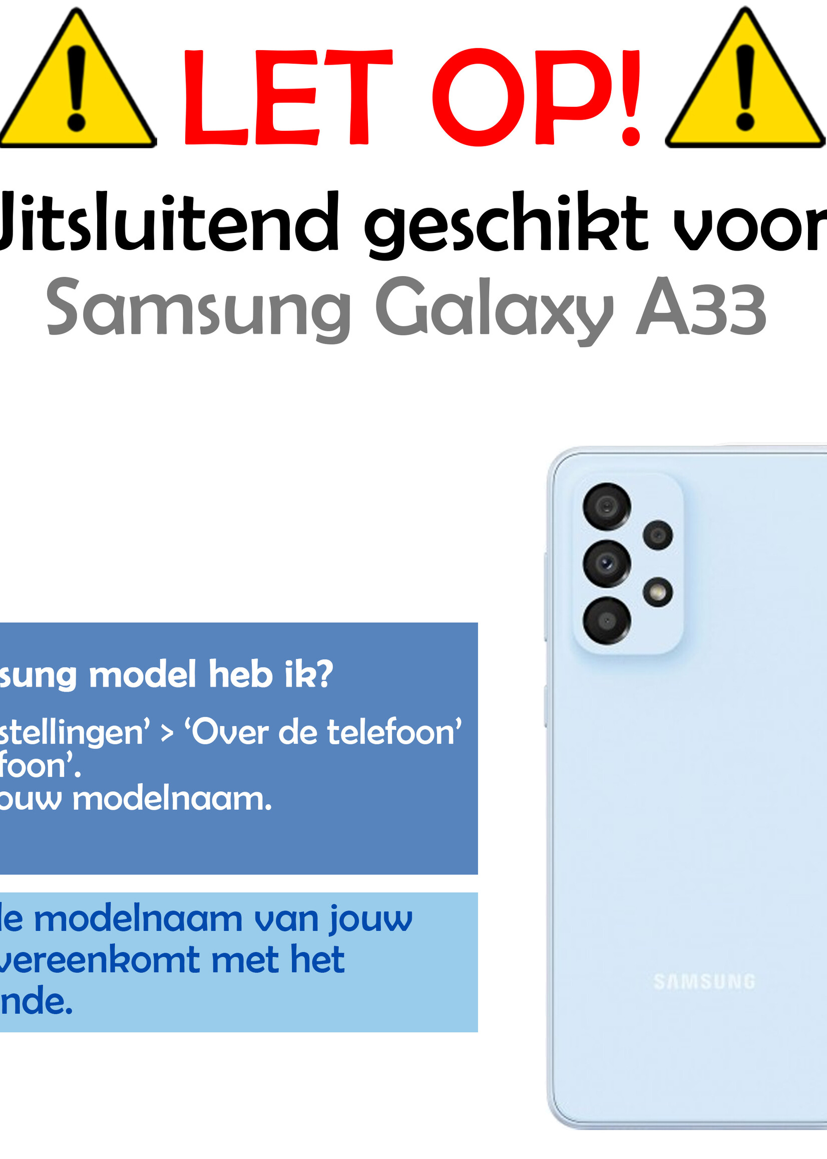LUQ Screenprotector Geschikt voor Samsung A33 Privacy Screenprotector Bescherm Glas - Privacy Screenprotector Geschikt voor Samsung Galaxy A33 Screenprotector Glas