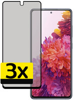 LUQ LUQ Samsung Galaxy S20FE Screenprotector Glas Privacy - 3 PACK