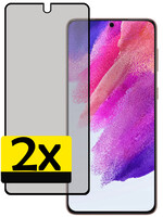 LUQ LUQ Samsung Galaxy S21FE Screenprotector Glas Privacy - 2 PACK