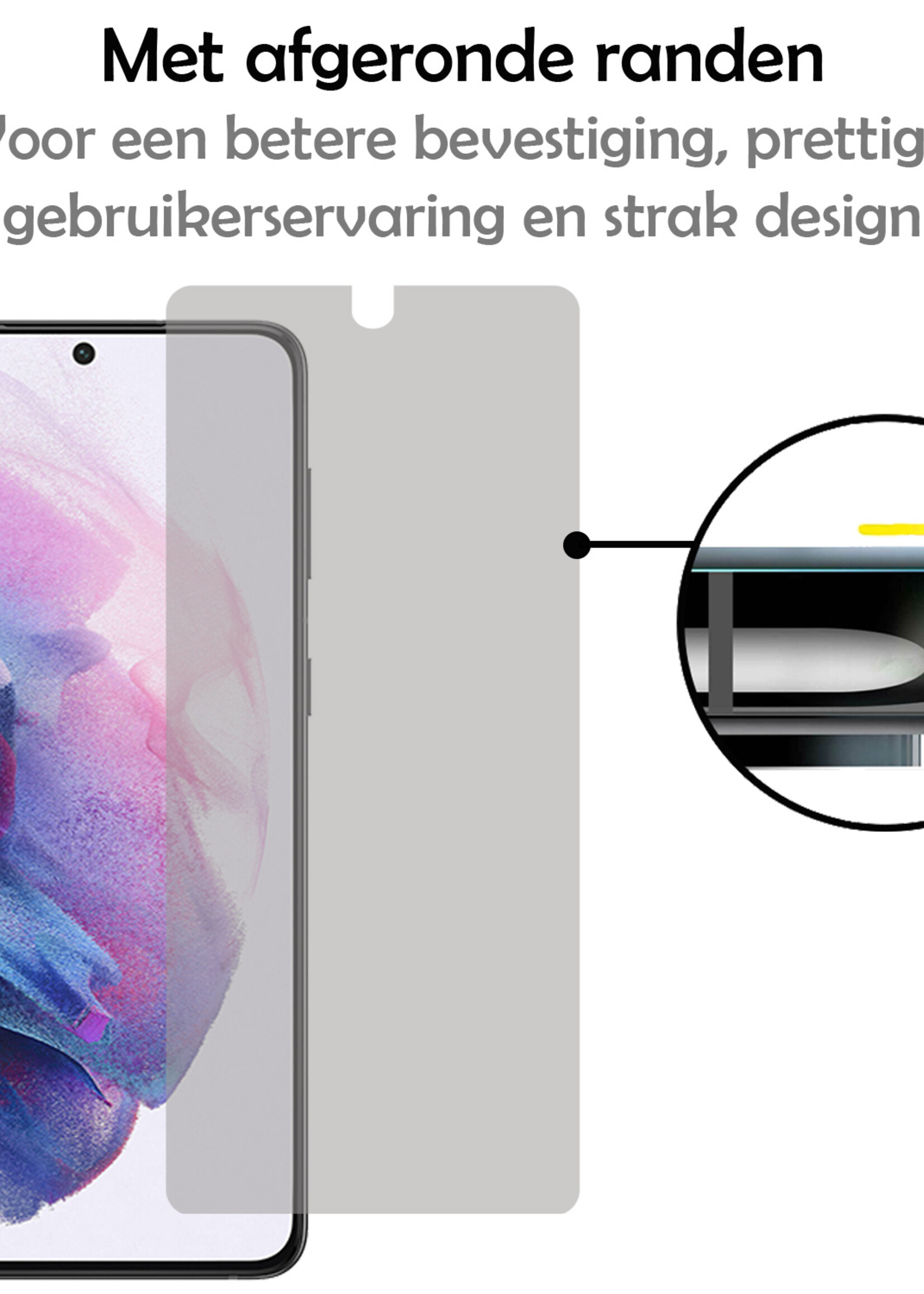 LUQ Screenprotector Geschikt voor Samsung S21 Privacy Screenprotector Bescherm Glas - Privacy Screenprotector Geschikt voor Samsung Galaxy S21 Screenprotector Glas