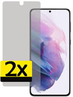 LUQ LUQ Samsung Galaxy S21 Screenprotector Glas Privacy - 2 PACK