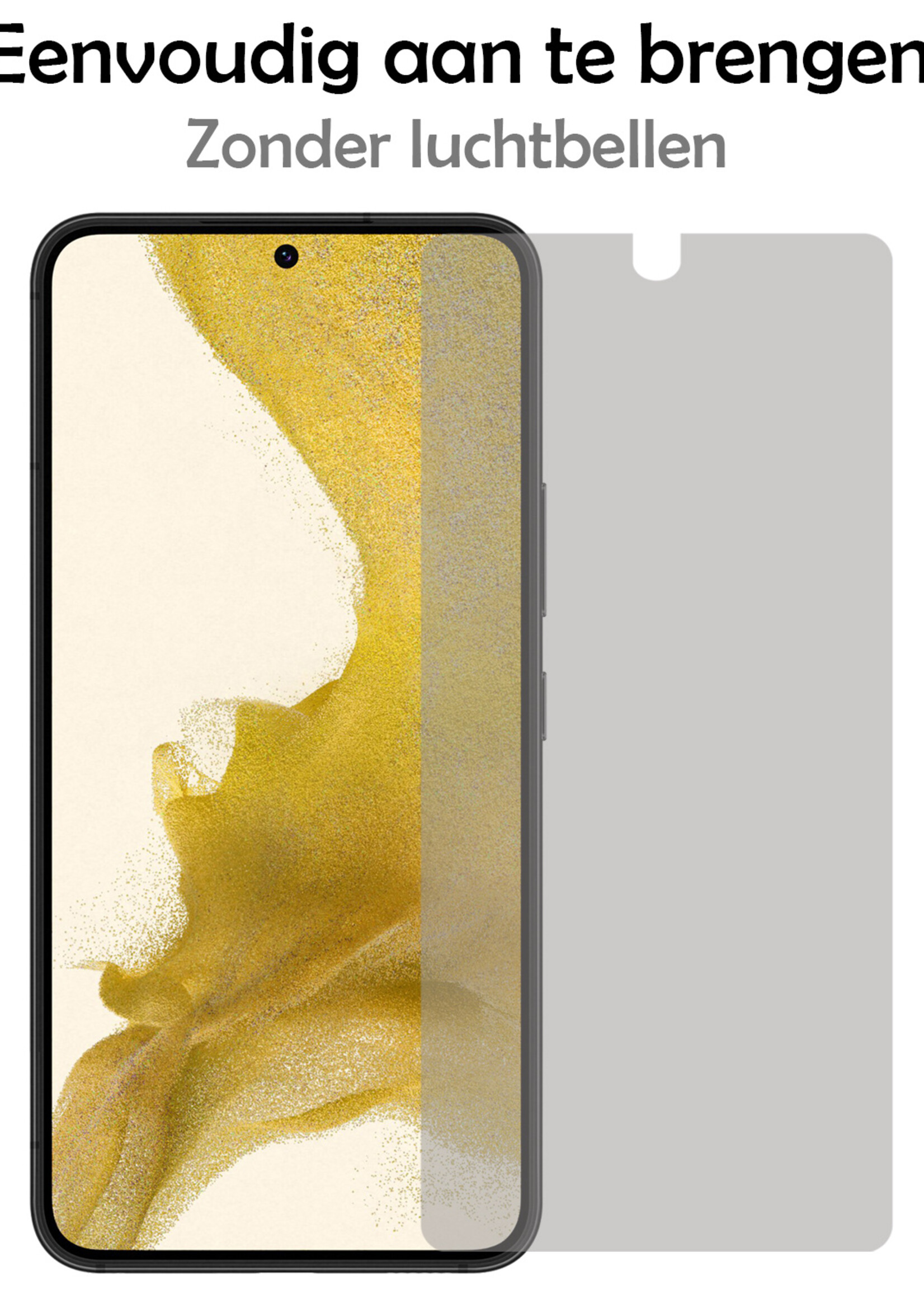 LUQ Screenprotector Geschikt voor Samsung S22 Privacy Screenprotector Bescherm Glas - Privacy Screenprotector Geschikt voor Samsung Galaxy S22 Screenprotector Glas