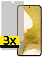 LUQ LUQ Samsung Galaxy S22 Screenprotector Glas Privacy - 3 PACK