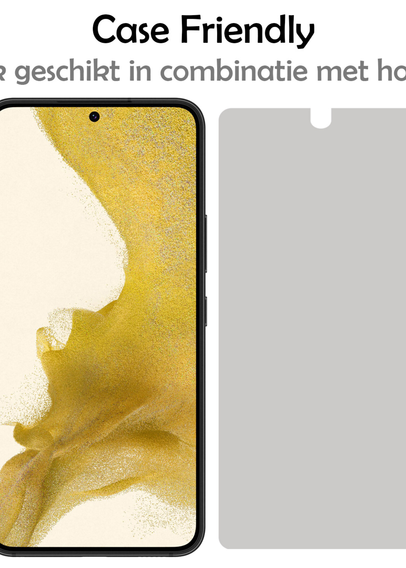 LUQ Screenprotector Geschikt voor Samsung S22 Plus Privacy Screenprotector Bescherm Glas - Privacy Screenprotector Geschikt voor Samsung Galaxy S22 Plus Screenprotector Glas