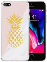 LUQ LUQ iPhone SE 2020 Hoesje Siliconen - Ananas
