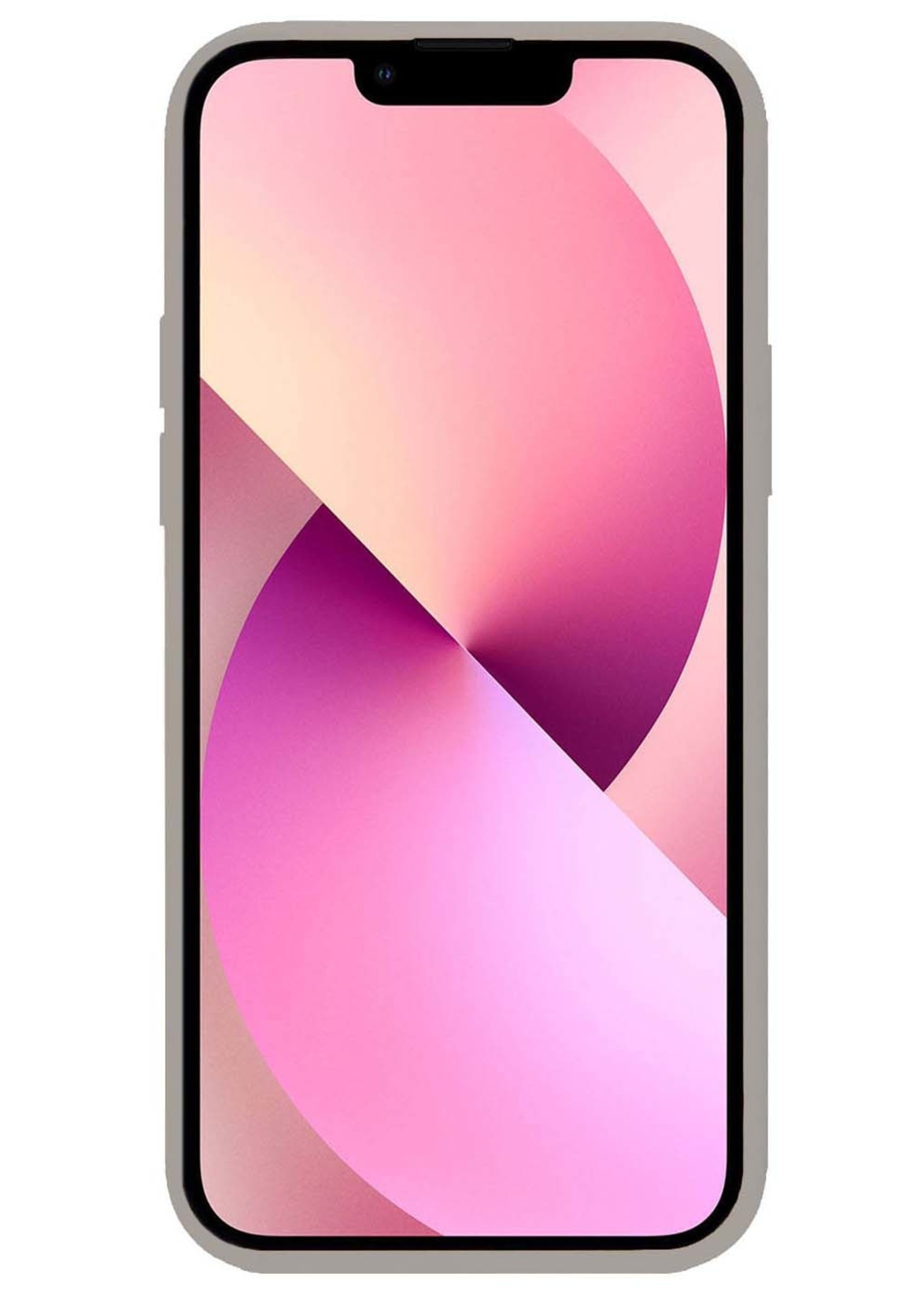 LUQ Hoesje Geschikt voor iPhone 14 Plus Hoesje Siliconen Case - Hoes Geschikt voor iPhone 14 Plus Hoes Siliconen - Grijs - 2 Stuks