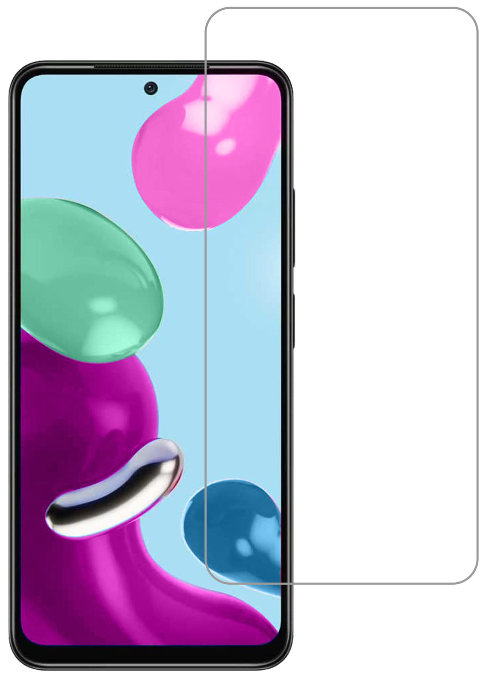 LUQ Screenprotector Geschikt voor Xiaomi Redmi Note 11 Screenprotector Beschermglas Gehard Glas - Screenprotector Geschikt voor Xiaomi Redmi Note 11 Screenprotector Glas