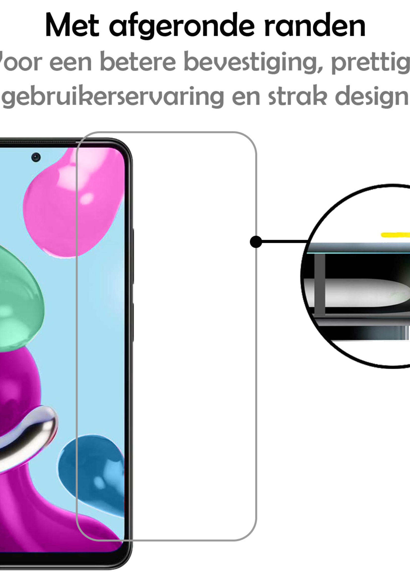 LUQ Screenprotector Geschikt voor Xiaomi Redmi Note 11 Screenprotector Beschermglas Gehard Glas - Screenprotector Geschikt voor Xiaomi Redmi Note 11 Screenprotector Glas