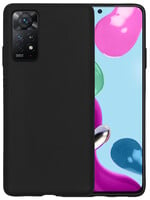 LUQ LUQ Xiaomi Redmi Note 11 Hoesje Siliconen - Zwart