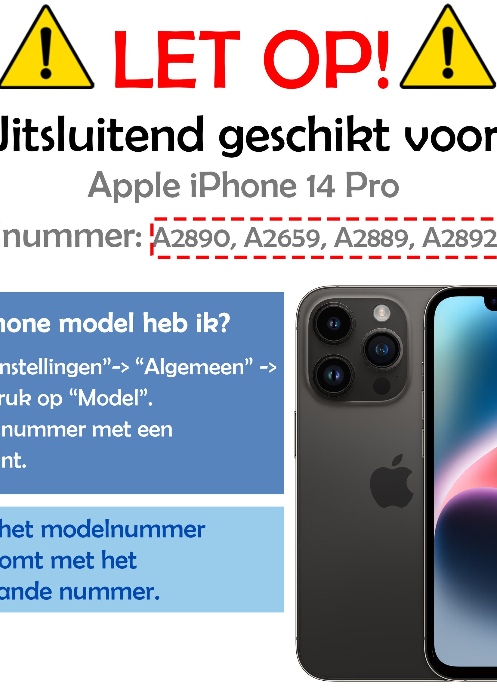 LUQ Hoesje Geschikt voor iPhone 14 Pro Hoesje Geschikt voor Magsafe Siliconen Shock Proof Case Met 2x Screenprotector - Transparant