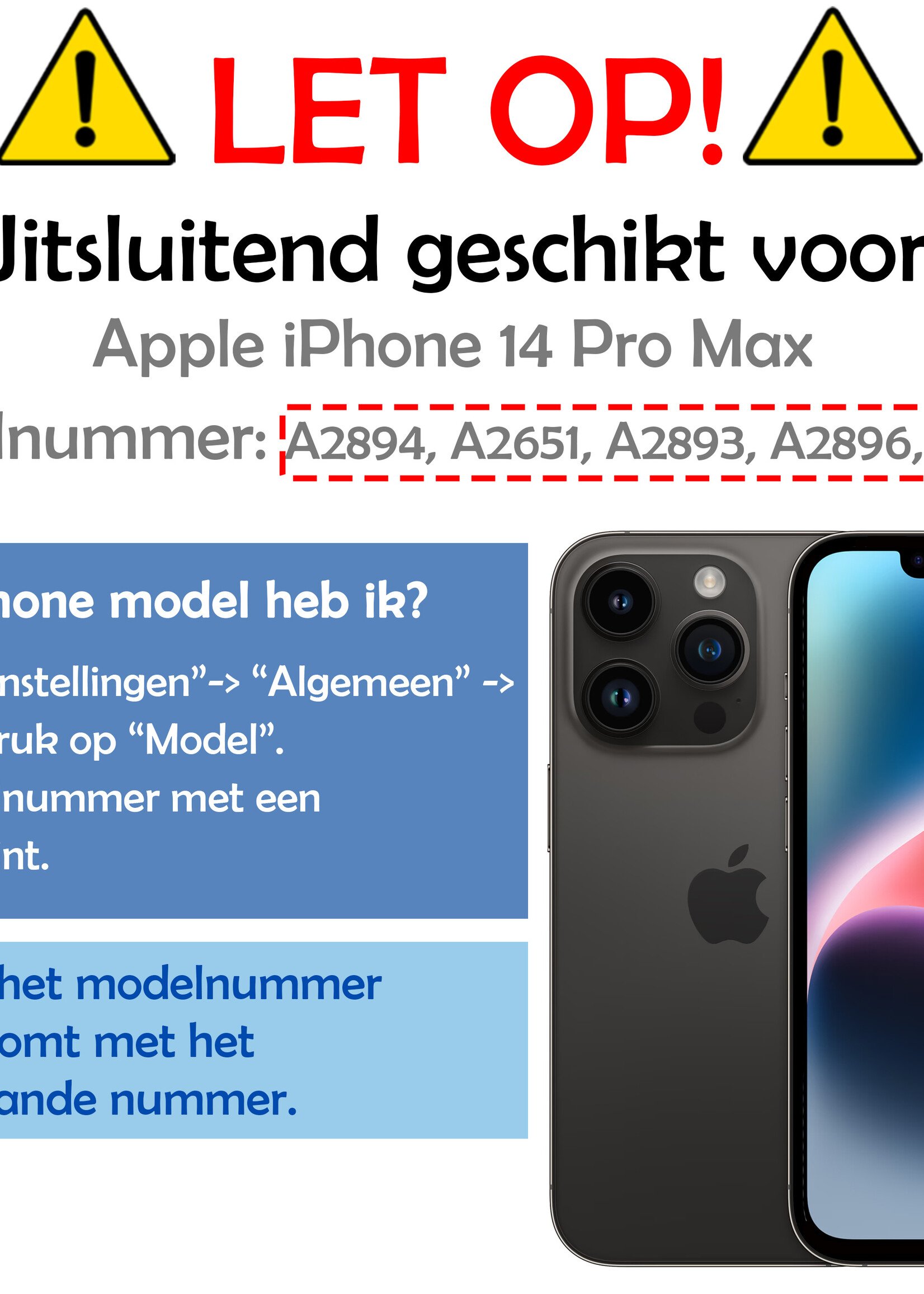 LUQ Hoesje Geschikt voor iPhone 14 Pro Max Hoesje Geschikt voor Magsafe Siliconen Shock Proof Case Met Screenprotector - Transparant