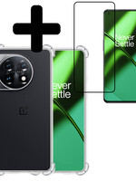 LUQ LUQ OnePlus 11 Hoesje Shockproof Met Screenprotector