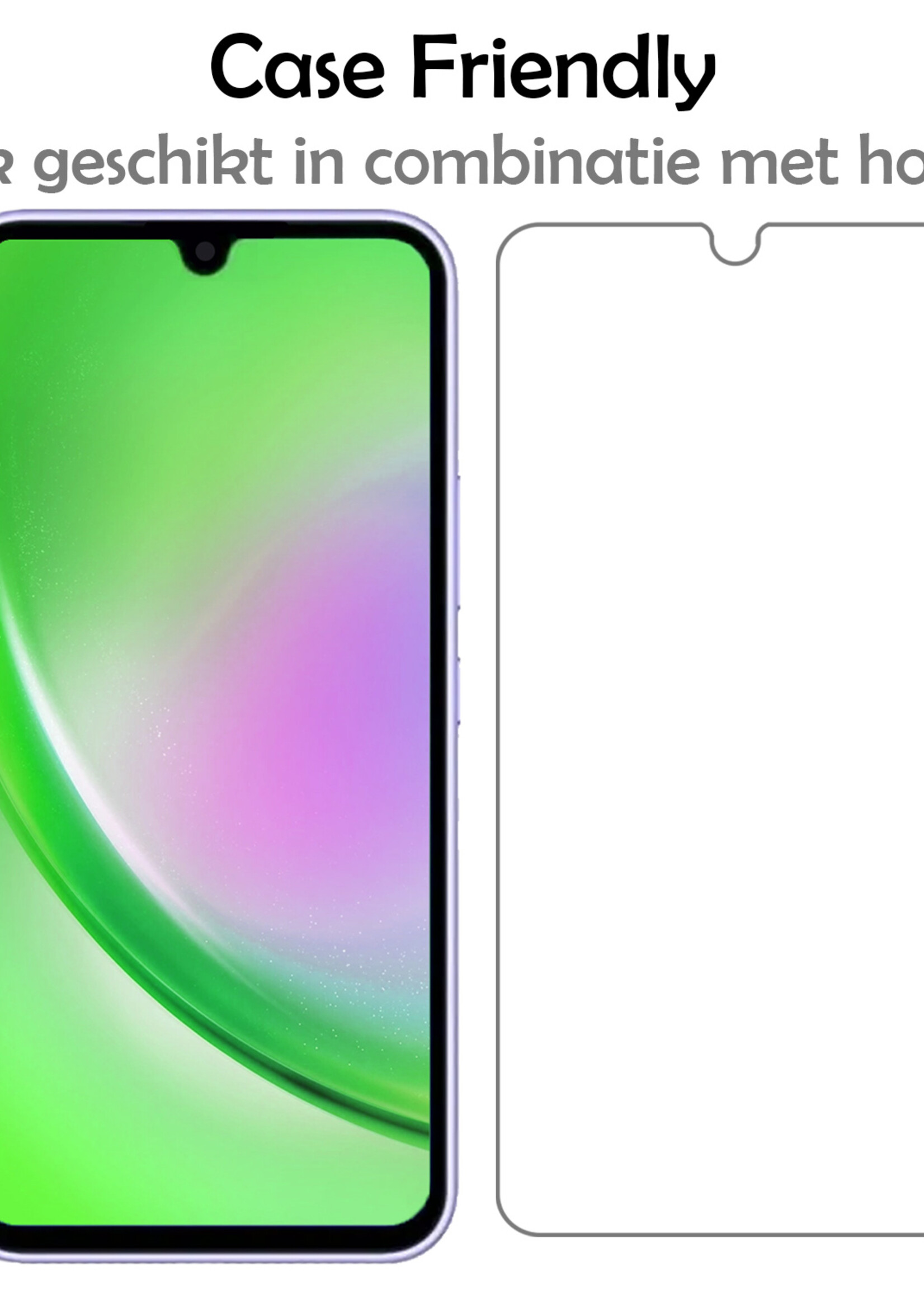 LUQ Screenprotector Geschikt voor Samsung A34 Screenprotector Beschermglas Gehard Glas - Screenprotector Geschikt voor Samsung Galaxy A34 Screenprotector Glas