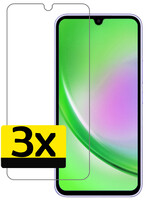 LUQ LUQ Samsung Galaxy A34 Screenprotector Glas - 3 PACK