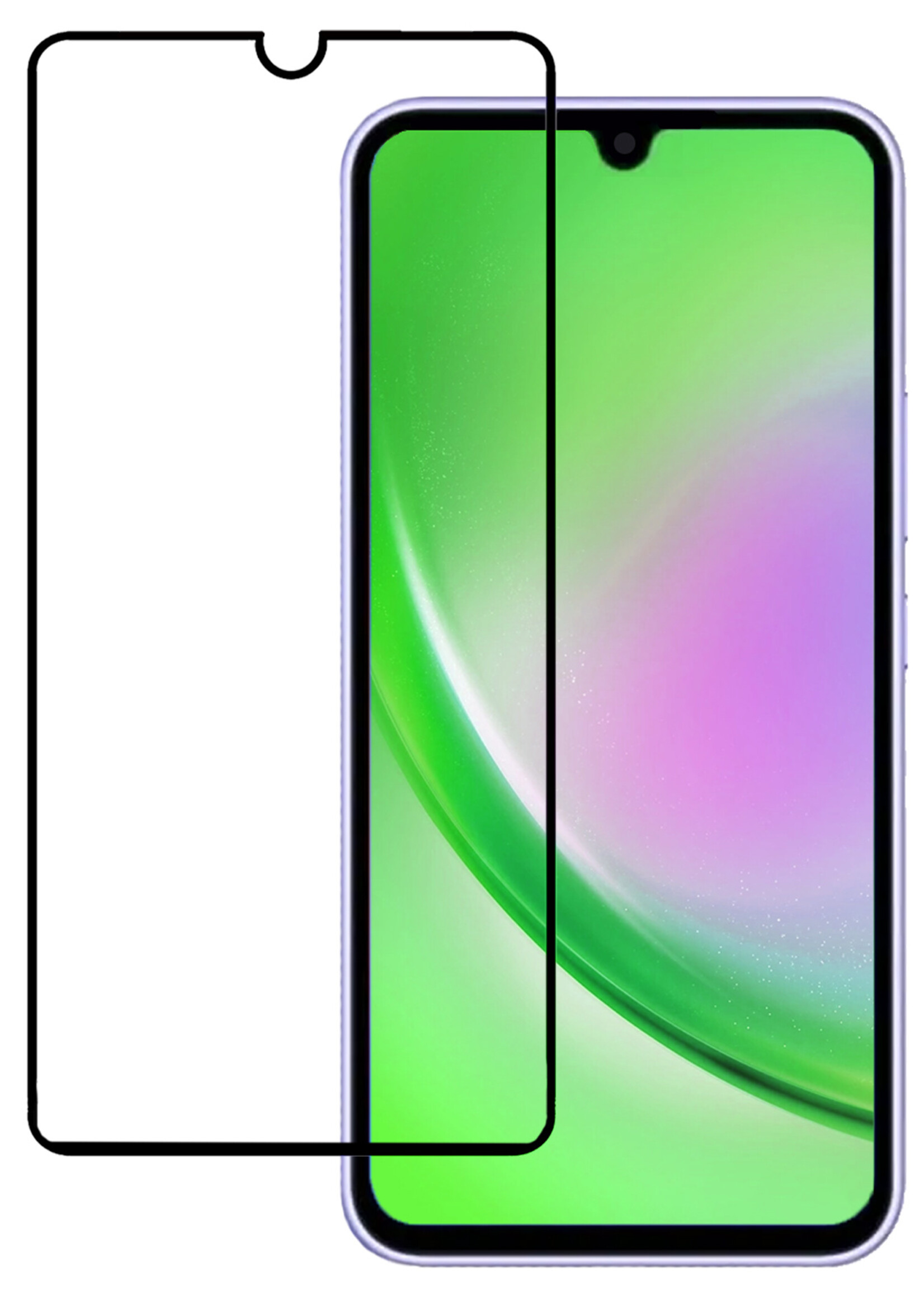 LUQ Screenprotector Geschikt voor Samsung A34 Screenprotector Glas Full Cover - Screenprotector Geschikt voor Samsung Galaxy A34 Screenprotector Full Cover
