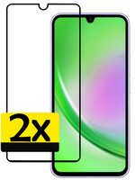 LUQ LUQ Samsung Galaxy A34 Screenprotector Glas Full Cover - 2 PACK