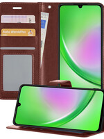 LUQ LUQ Samsung Galaxy A34 Hoesje Bookcase - Bruin