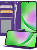 LUQ LUQ Samsung Galaxy A34 Hoesje Bookcase - Paars